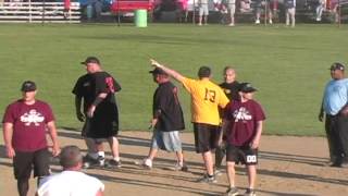 Softball Players Fighting On The Field During Game [upl. by Leanne]