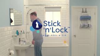 How To Install The Croydex Stick N Lock Shower Curtain Rail  Toolstation [upl. by Sundberg57]