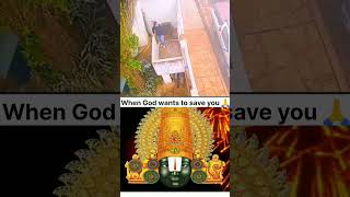 When God wants to save you from death 🙏omnamonarayana shorfeeds viralfeeds omnamovenkatesaya [upl. by Juline679]