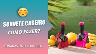 Como Fazer Sorvete Caseiro na Yonanas [upl. by Kerianne]