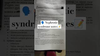 Nephrotic syndrome ll BSC nursing 👩‍⚕️ nursingstudent [upl. by Ydorb500]