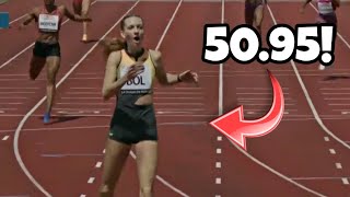 Femke Bol Breaks 51 Seconds  Track And Field 2024 [upl. by Eyram]