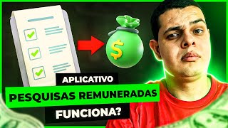 App Pesquisa Remunerada Como Funciona [upl. by Annaynek]