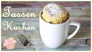 DIY  Tassen Kuchen  Mug Cake  aus der Mikrowelle  schnell und einfach Backlounge Rezept [upl. by Delastre]