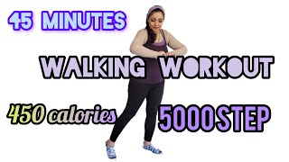 5000 STEPS WALKING WORKOUT  WALKING EXERCISE FOR WEIGHT LOSS [upl. by Nnylhtak]