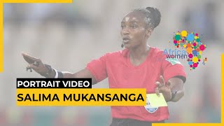 Salima MUKANSANGA première femme arbitre centrale de la CAN [upl. by Dara]