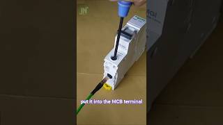 how to connect stranded wire into MCB terminal [upl. by Walden]