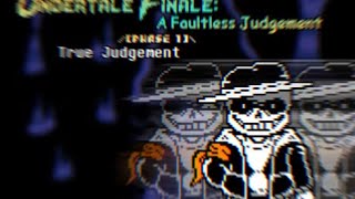 Undertale Finale A Faultless JudgmentPhase1 True Judgment 60 FPS Animation [upl. by Tonneson]