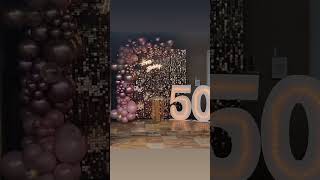 Best 50th Birthday Decoration IdeasBirthday Decorations for Adults  Latest 50th Birthday Decor [upl. by Nedyah]