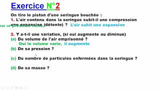 Exercice 2 Quelques propriétés de lair 2APIC [upl. by Dougy581]