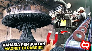 Pantesan Bisa Nempel Banget Ternyata Begini Proses Pembuatan Magnet Pakai Mesin Canggih di Pabrik [upl. by Doowyah]