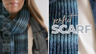 How to Knit a PERFECT Scarf Brioche Knitting [upl. by Afihtan782]