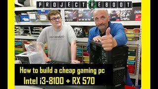 How to build a cheap gaming PC quickly RX570  i3 8100 [upl. by Preciosa]