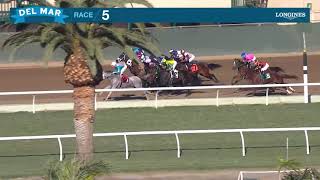 Isabel Ludlow wins race 5 at Del Mar 111024 [upl. by Neumann]