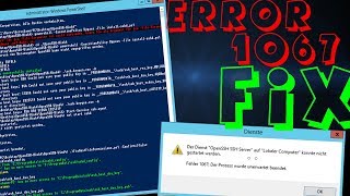 Windows OpenSSH Server Fehler 1067 amp PROGRAMDATA\ssh beheben  DeutschHD [upl. by Panchito]