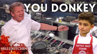 Kid gets DESTROYED by Gordon Ramsay on Hells Kitchen [upl. by Oznol891]