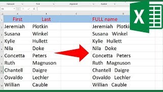 How to merge two columns in Excel without losing data [upl. by Auqeenwahs]