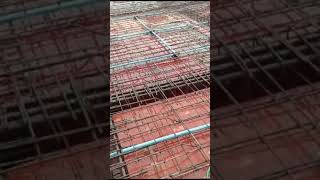 sprinkling of water on formwork of slab to avoid moisture loss from fresh concrete [upl. by Trenna75]