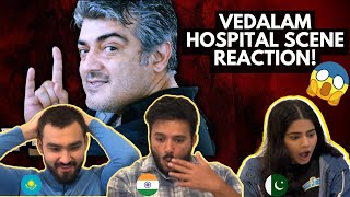 VEDALAM HOSPITAL TRANSFORMATION SCENE REACTION Thala Ajith  Ajith Kumar  Foreigners React [upl. by Beverlee]