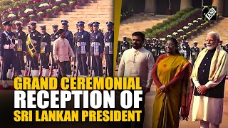 Sri Lankan President Anura Kumara Dissanayake receives ‘Guard of Honour’ at Rashtrapati Bhavan [upl. by Annitsirhc]