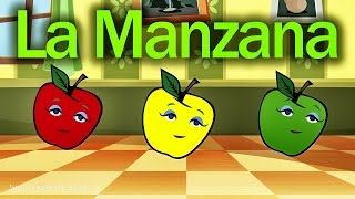 La Manzana Se Pasea  Rondas Infantiles  Videos Educativos en español Lunacreciente [upl. by Analla]