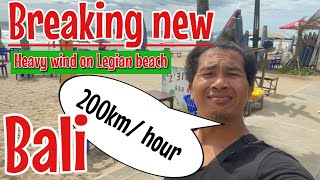 Breaking news  Heavy wind on Legian Beach [upl. by Leonardo]