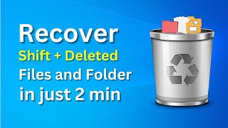 How To Recover Deleted Files From Pc Windows 10  Shift  Delete File Recovery Windows 10 11 7 [upl. by Nyrmak]