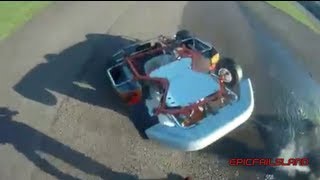 Go Kart Crashes and Flips  EpicFailsLand [upl. by Caprice]