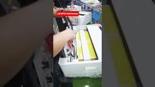 32V 100Ah Lithium battery for energy storage device it being assemled now battery factory [upl. by Krakow]