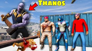 Thanos Playing Hide and Kill With Rope Hero Superhero Dangerous villain Granny Mutant in Gta V [upl. by Buderus]