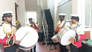 santhosam pongudhey🥁 Christian 🎺devotional song 🎶🎵band dance trumpet christian drumcover [upl. by Ahar629]