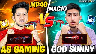 Mp40 Vs Mac10 First Time😱 As Gaming Vs God Sunny In Lone Wolf Which Gun Is Best 🔥  Free Fire [upl. by Atikkin624]