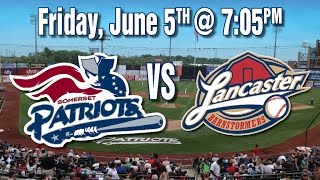 6515 Lancaster Barnstormers  Somerset Patriots Baseball Game Live stream from SPNtv [upl. by Fulmer]