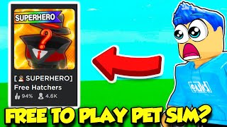 Pet Simulator BUT ITS COMPLETELY FREE TO PLAY [upl. by Deerdre]