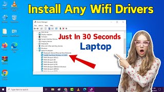 How to Install any Laptop Wifi Driver on Windows 10  8  7  Install Any Laptop Wifi Driver Easily [upl. by Simpson]