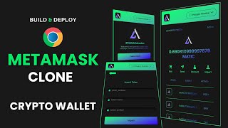 Create a MetaMask Crypto Wallet Clone Chrome Extension  Crypto Wallet Development Project [upl. by Urbana]