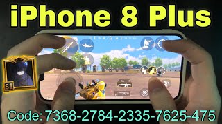 New Conqueror 5 Finger FASTER PLAYER SettingControl CODE  Daxua iPhone 8 Plus PUBG BGMI [upl. by Strait870]