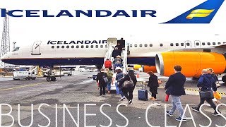 Icelandair BUSINESS CLASS Reykjavik to LondonBoeing 757200 [upl. by Nospmoht]