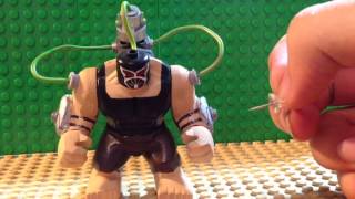 Custom Lego Bane Bigfigure Tutorial [upl. by Enotna301]