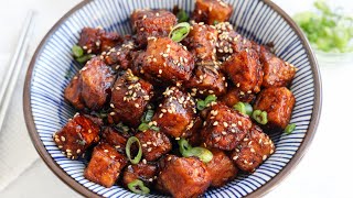 Delicious Crispy Soy Garlic Tofu [upl. by Nicolle]