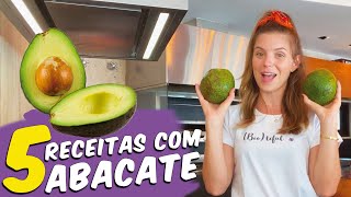 5 RECEITAS COM ABACATE  O QUE FAZER COM ABACATE OU AVOCADO [upl. by Mell]