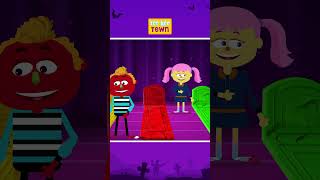 🌈Aprende colores con esqueletos bailando💀 shorts spooky halloweensongs [upl. by Kcinomod]