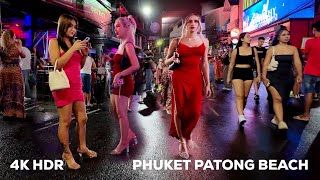 4K HDR  How is Phuket now  nightlife bangla road patong beach Crazy Rainy Night Scenes [upl. by Stronski]