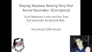 Maytag Neptune Washer Bearings and Tub Seals – December Tony Tool Rental Special [upl. by Filomena]