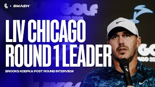 Brooks Koepka after playing the best Round in LIV History  LIV Golf Chicago 2024 [upl. by Rabka]