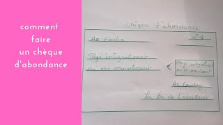 Comment faire un chèque dabondance à chaque nouvelle lune [upl. by Ellehsor775]