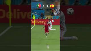 Portugal vs Spain Epic 33 Draw  2018 World Cup Highlights football soccer shorts [upl. by Allebram]