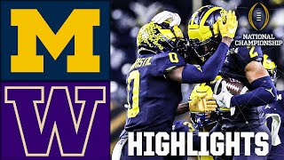 CFP National Championship Michigan Wolverines vs Washington Huskies  Full Game Highlights [upl. by Rasecoiluj]