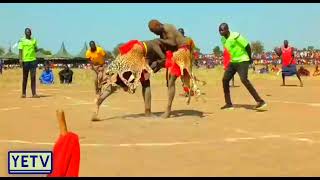 Akol Agok LothNyoor Vs Alejoh Nhial LothAmer 30th112024 John Garang wrestling field [upl. by Trammel]