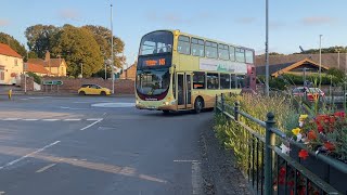 Evening ride on the 145 bus from Middleton on the Wolds to Bridlington [upl. by Irelav]